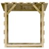 Pergola se střechou 100 x 90 x 100 cm impregnované borové dřevo 318379