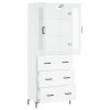 Skříň highboard bílá 69,5 x 34 x 180 cm kompozitní dřevo 3198401