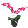 Umělá rostlina orchidej s květináčem 30 cm červená 244421