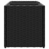 Zahradní truhlíky se 2 květináči 2 ks černé 72 x 30 x 32 cm 3210528