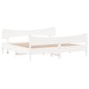 Postel bez matrace bílá 180 x 200 cm masivní borovice 3216373