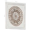 Ručně vyřezávané nástěnné panely 2 ks MDF 40 x 40 x 1,5 cm 321659