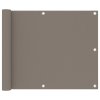 Balkónová zástěna taupe 75 x 500 cm oxfordská látka 134986