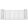 Gabionová zástěna pro popelnice pozinkovaná ocel 325x100x110 cm 151301
