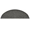 Schodové rohože 15 ks 56 x 17 x 3 cm tmavě šedé, půlkulaté 322368