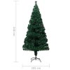 Umělý vánoční stromek se stojanem zelený 240 cm optické vlákno 321030