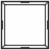 Konferenční stolek černý s tvrzeným sklem 80 x 80 x 35 cm 322875