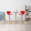 323645 vidaXL Bar Stools 2 pcs Red Faux Leather 323645