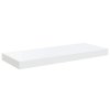 Plovoucí nástěnné police 2 ks lesklé bílé 60x23,5x3,8 cm MDF 323749