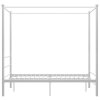 Rám postele s nebesy bílý kovový 140 x 200 cm 325061