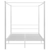 Rám postele s nebesy bílý kovový 160 x 200 cm 325064