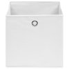 Úložné boxy 4 ks netkaná textilie 28 x 28 x 28 cm bílé 325207