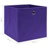 Úložné boxy 4 ks netkaná textilie 28 x 28 x 28 cm fialové 325211