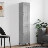Skříň highboard betonově šedá 34,5x34x180 cm kompozitní dřevo 3200453