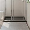 Obdélníková sprchová vanička ABS černá 80 x 110 cm 148918