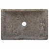 Umyvadlo 45 x 30 x 12 cm mramor šedé s vysokým leskem 149156