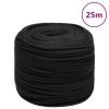 Lodní lano celočerné 8 mm 25 m polypropylen 152501