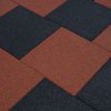Protipádové dlaždice 12 ks pryžové 50 x 50 x 3 cm červené