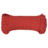 Lodní lano červené 4 mm 25 m polypropylen 152380