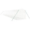 Skleník s ocelovým rámem bílý 28 m² 14 x 2 x 2 m 3188033