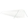 Skleník s ocelovým rámem bílý 44 m² 22 x 2 x 2 m 3188037