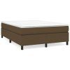 Rám postele s boxspringem tmavě hnědý 140 x 190 cm textil 3120857