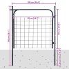 Zahradní plotová branka 100 x 100 cm antracitová 142293