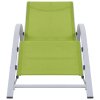 Zahradní lehátko textilen a hliník zelené 310539