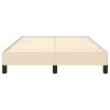 Rám postele bez matrací krémově 120x190 cm textil 3269610