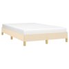 Rám postele bez matrací krémově 120x190 cm textil 3269617