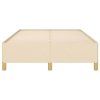 Rám postele bez matrací krémově 120x190 cm textil 3269643