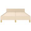 Rám postele bez matrací krémově 120x190 cm textil 3270539