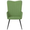 Relaxační křeslo světle zelené samet 327680