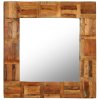 Nástěnné zrcadlo masivní recyklované dřevo 60 x 60 cm 246417