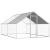 Venkovní klec pro kuřata 2,75 x 4 x 2 m pozinkovaná ocel