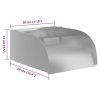 Vodopád s LED 30 x 34 x 14 cm nerezová ocel 304 148874