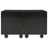 Konferenční stolek černý lesklý 60x60x35 cm kompozitní dřevo 283722