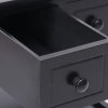 Odkládací stolek černý 40 x 40 x 40 cm dřevo pavlovnie 284071