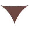 Stínící plachta oxfordská látka trojúhelníková 5x6x6 m hnědá 135841