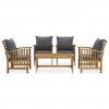 5dílná zahradní sedací souprava s poduškami masivní akácie 3057982