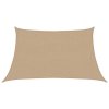 Stínící plachta 160 g/m² taupe 3/4 x 2 m HDPE 311433