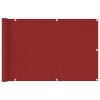 Balkonová zástěna červená 90 x 400 cm HDPE 311009