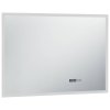 Koupelnové LED zrcadlo dotykový senzor zobrazení času 100x60 cm 144739
