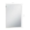 Koupelnové nástěnné zrcadlo s LED osvětlením 60 x 80 cm 144718