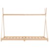 Rám dětské postele masivní borové dřevo 90 x 200 cm 283357