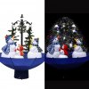 Sněžící vánoční stromek s deštníkovým stojanem modrý 75 cm PVC