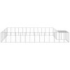 Psí kotec stříbrný 22,99 m² ocel 3082223