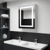 LED koupelnová skřínka se zrcadlem 50 x 13 x 70 cm