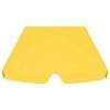 Náhradní stříška na zahradní houpačku žlutá 188/168x145/110 cm 312091