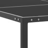 Zahradní stůl antracitový 130 x 130 x 72 cm ocel a sklo 313093
